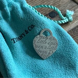 Authentic Tiffany & Co.® Tiffany Notes “Dream A Little Dream” Heart Charm - Rare